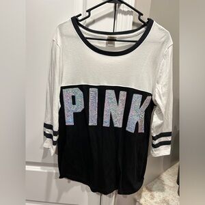 VS PINK Bling Shirt Large